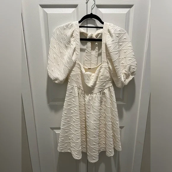 NWOT Free People Violet Mini Dress in White - Picture 2 of 4